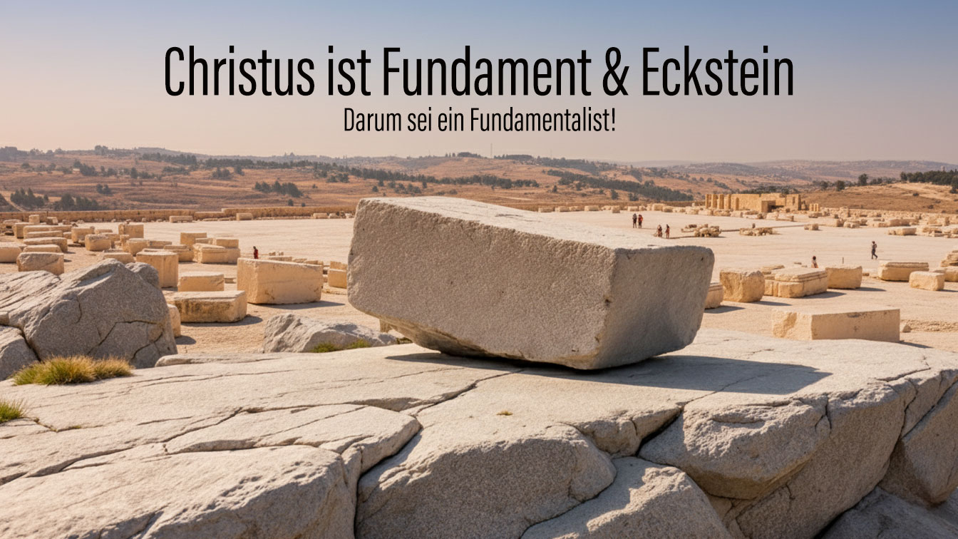 Christus der Eckstein, den die Bauleute verworfen haben.